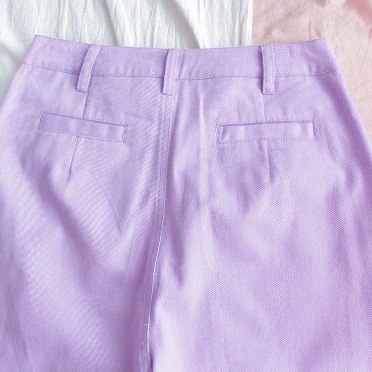 Fuchsia Pants - Y2K Summer Grunge Outfit, 90s Fashion, Retro Style, Y2K Club & Party Look