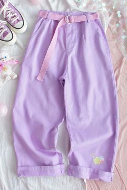 Fuchsia Pants - Y2K Summer Grunge Outfit, 90s Fashion, Retro Style, Y2K Club & Party Look