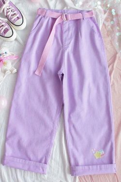 Fuchsia Pants - Y2K Summer Grunge Outfit, 90s Fashion, Retro Style, Y2K Club & Party Look