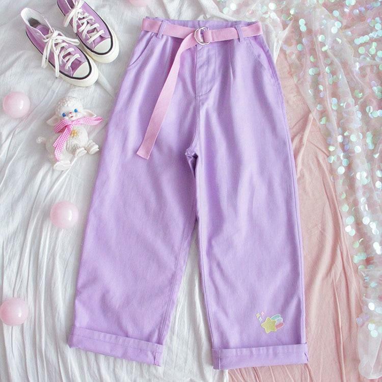 Fuchsia Pants - Y2K Summer Grunge Outfit, 90s Fashion, Retro Style, Y2K Club & Party Look