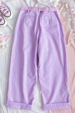 Fuchsia Pants - Y2K Summer Grunge Outfit, 90s Fashion, Retro Style, Y2K Club & Party Look