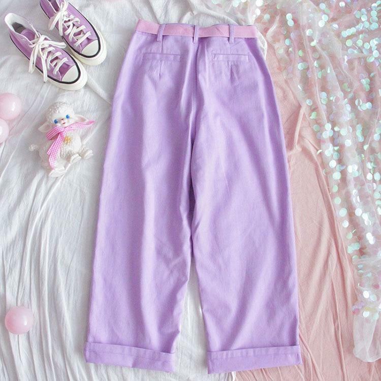 Fuchsia Pants - Y2K Summer Grunge Outfit, 90s Fashion, Retro Style, Y2K Club & Party Look