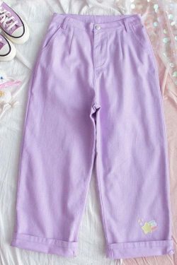 Fuchsia Pants - Y2K Summer Grunge Outfit, 90s Fashion, Retro Style, Y2K Club & Party Look