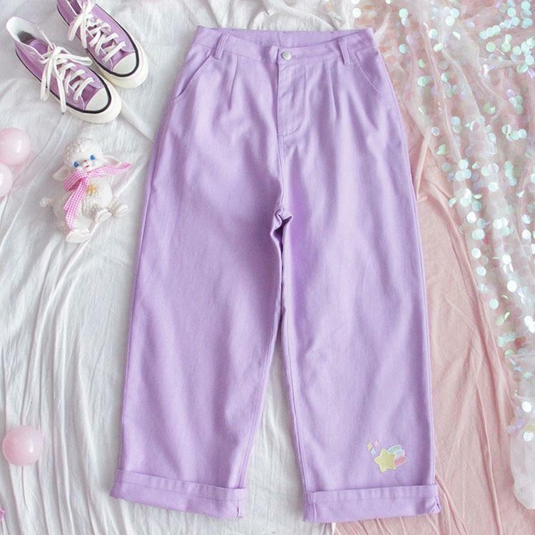 Fuchsia Pants - Y2K Summer Grunge Outfit, 90s Fashion, Retro Style, Y2K Club & Party Look
