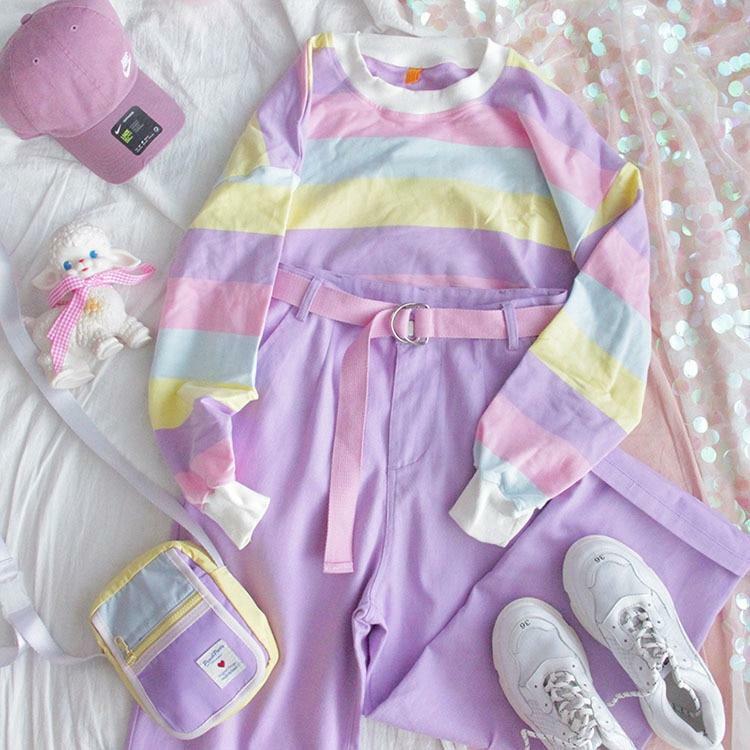 Fuchsia Pants - Y2K Summer Grunge Outfit, 90s Fashion, Retro Style, Y2K Club & Party Look