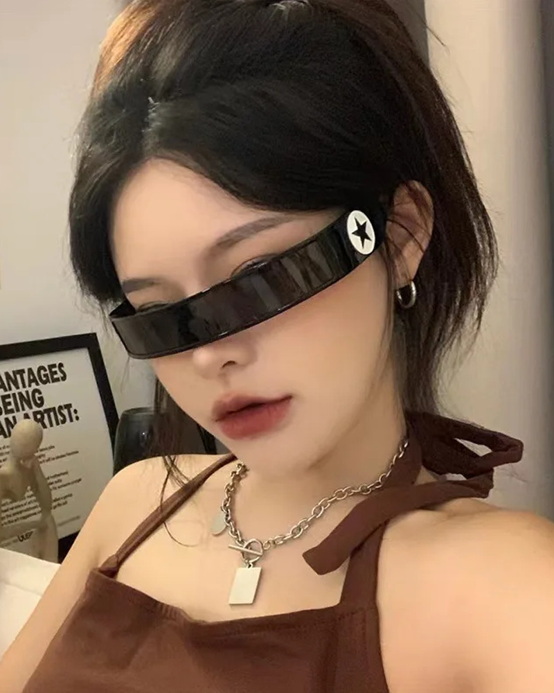 Futuristic Wrap Around Sunglasses - Y2K, 90s, Grunge, Retro, Hip Hop, Pastel Goth, Popstar