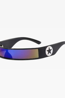 Futuristic Wrap Around Sunglasses - Y2K, 90s, Grunge, Retro, Hip Hop, Pastel Goth, Popstar