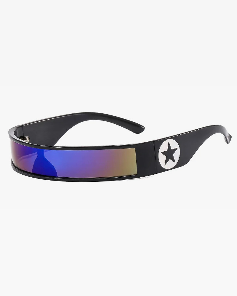 Futuristic Wrap Around Sunglasses - Y2K, 90s, Grunge, Retro, Hip Hop, Pastel Goth, Popstar