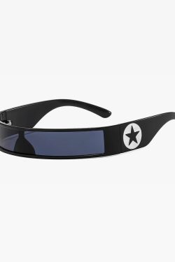 Futuristic Wrap Around Sunglasses - Y2K, 90s, Grunge, Retro, Hip Hop, Pastel Goth, Popstar