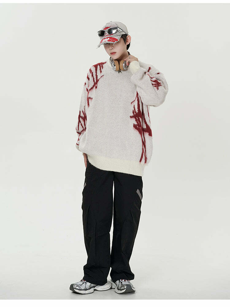 GCINIM 'Punk' Sweater - Y2K Grunge, 90s Fashion, Retro Style, Gothic Y2K, Summer