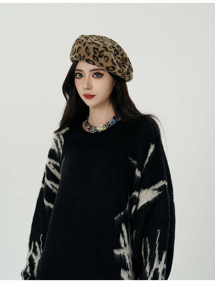 GCINIM 'Punk' Sweater - Y2K Grunge, 90s Fashion, Retro Style, Gothic Y2K, Summer