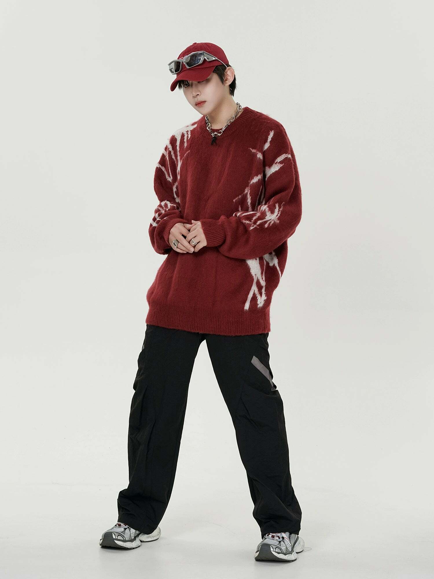 GCINIM 'Punk' Sweater - Y2K Grunge, 90s Fashion, Retro Style, Gothic Y2K, Summer