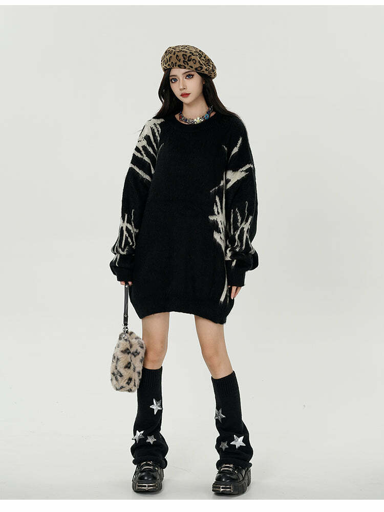 GCINIM 'Punk' Sweater - Y2K Grunge, 90s Fashion, Retro Style, Gothic Y2K, Summer