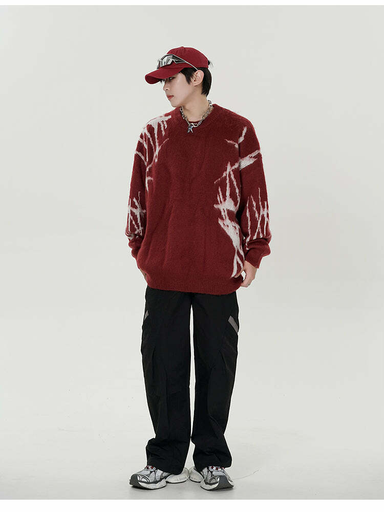 GCINIM 'Punk' Sweater - Y2K Grunge, 90s Fashion, Retro Style, Gothic Y2K, Summer