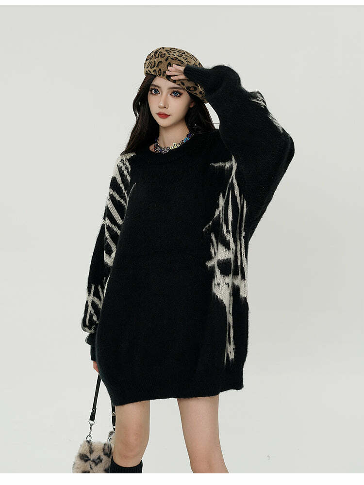 GCINIM 'Punk' Sweater - Y2K Grunge, 90s Fashion, Retro Style, Gothic Y2K, Summer