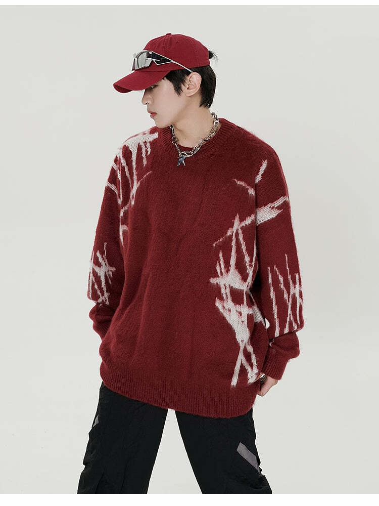 GCINIM 'Punk' Sweater - Y2K Grunge, 90s Fashion, Retro Style, Gothic Y2K, Summer