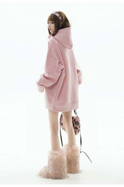 GCINIM Curved-Panel Hooded Jacket - Y2K Summer Grunge, 90s Retro, Pastel Goth, Y2K