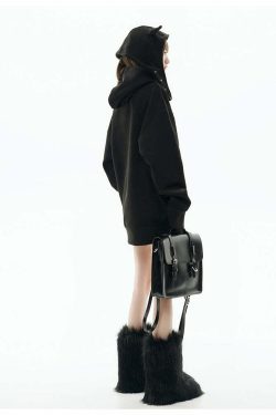 GCINIM Curved-Panel Hooded Jacket - Y2K Summer Grunge, 90s Retro, Pastel Goth, Y2K