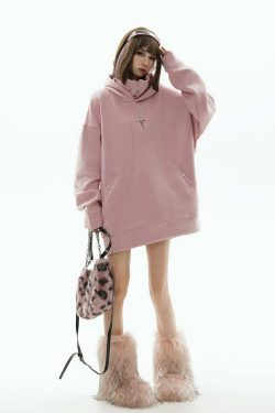 GCINIM Curved-Panel Hooded Jacket - Y2K Summer Grunge, 90s Retro, Pastel Goth, Y2K