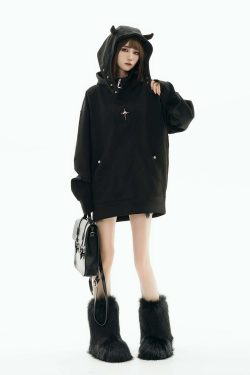 GCINIM Curved-Panel Hooded Jacket - Y2K Summer Grunge, 90s Retro, Pastel Goth, Y2K