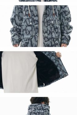 GCINIM Painted Stripe Denim Jacket - Y2K Summer, 90s Grunge, Retro Style, Y2K Club & Party Outfits