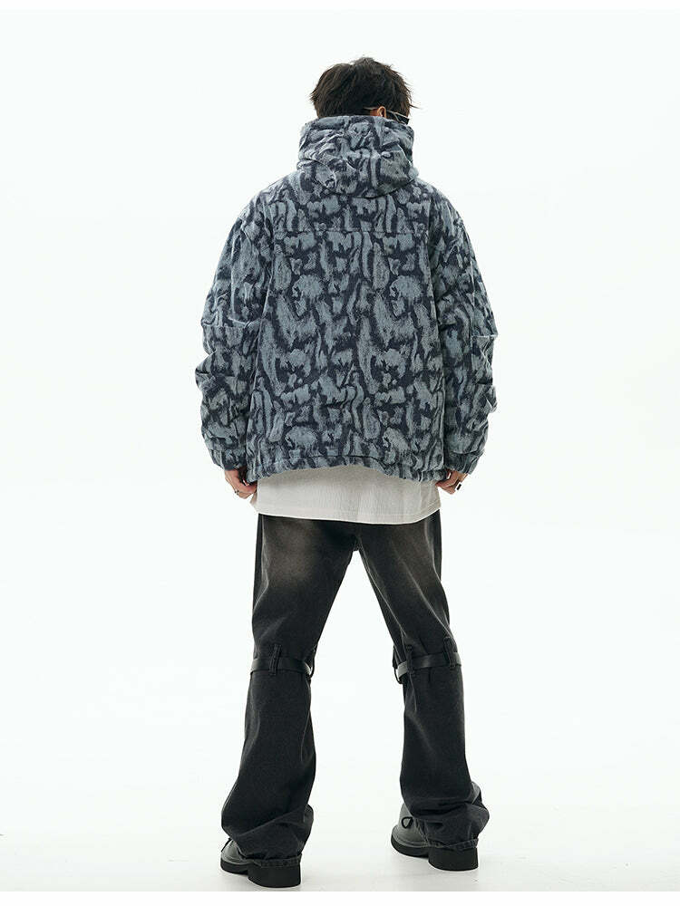 GCINIM Painted Stripe Denim Jacket - Y2K Summer, 90s Grunge, Retro Style, Y2K Club & Party Outfits