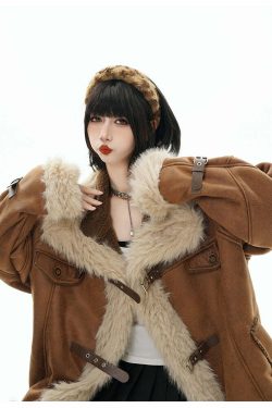 GCINIM Y2K Faux Leather Buckle-Strap Jacket - 90s Grunge, Retro, Gothic, Summer & Party Outfits