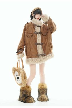 GCINIM Y2K Faux Leather Buckle-Strap Jacket - 90s Grunge, Retro, Gothic, Summer & Party Outfits