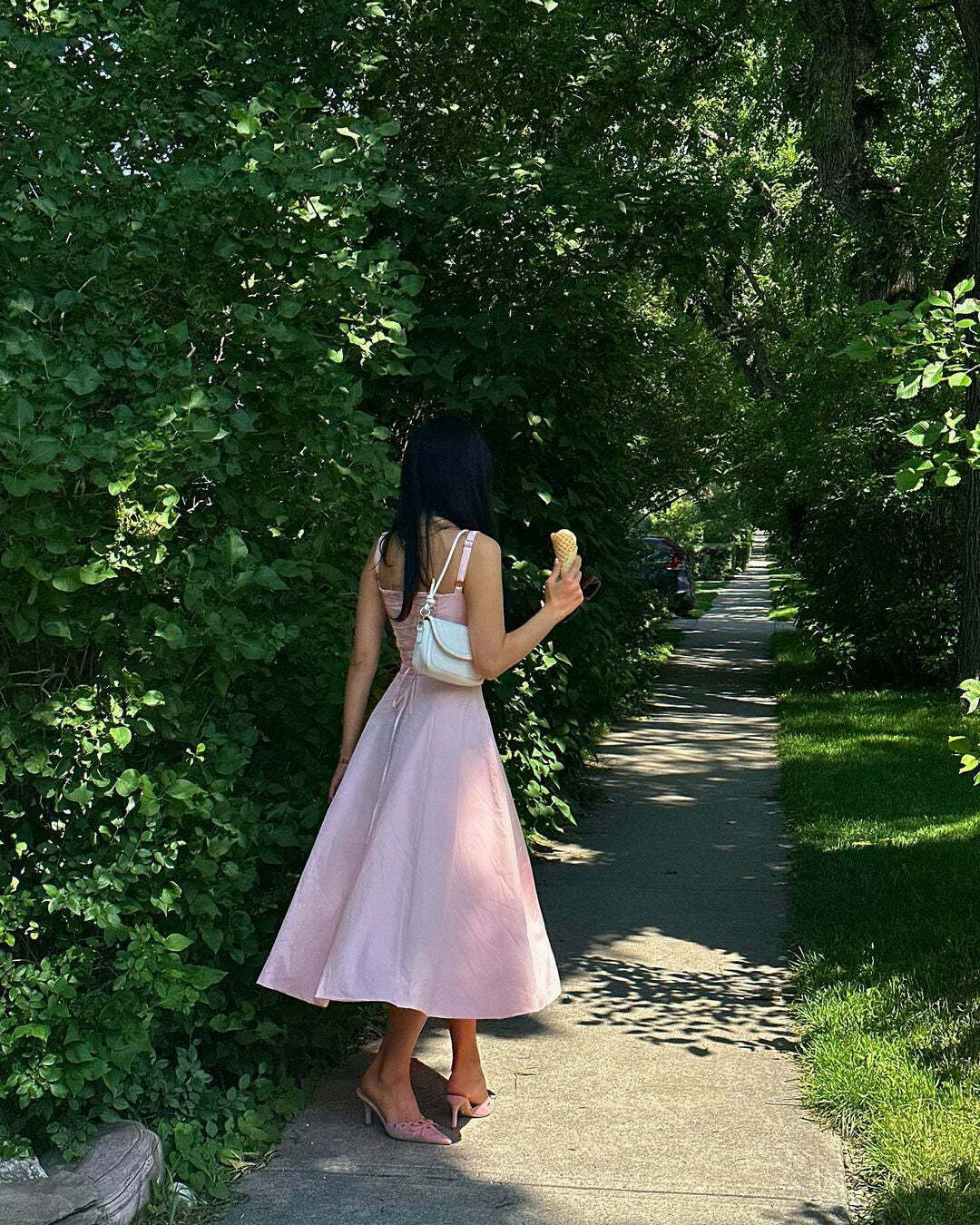 Giabella Corset Midi Dress - Y2K Summer, 90s Grunge, Retro Party, Pastel Goth, Y2K Club Outfit