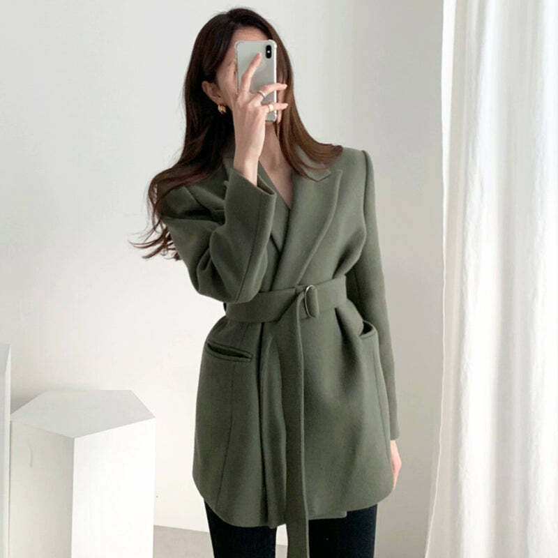 Giada Blazer Coat - Y2K Summer & 90s Fashion, Grunge, Retro, Pastel Goth, Y2K Party Outfit