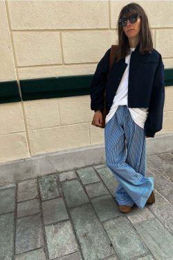 Gina Striped Loose Pants - Y2K Summer Grunge Outfit, 90s Fashion, Retro Style, Y2K Club Look
