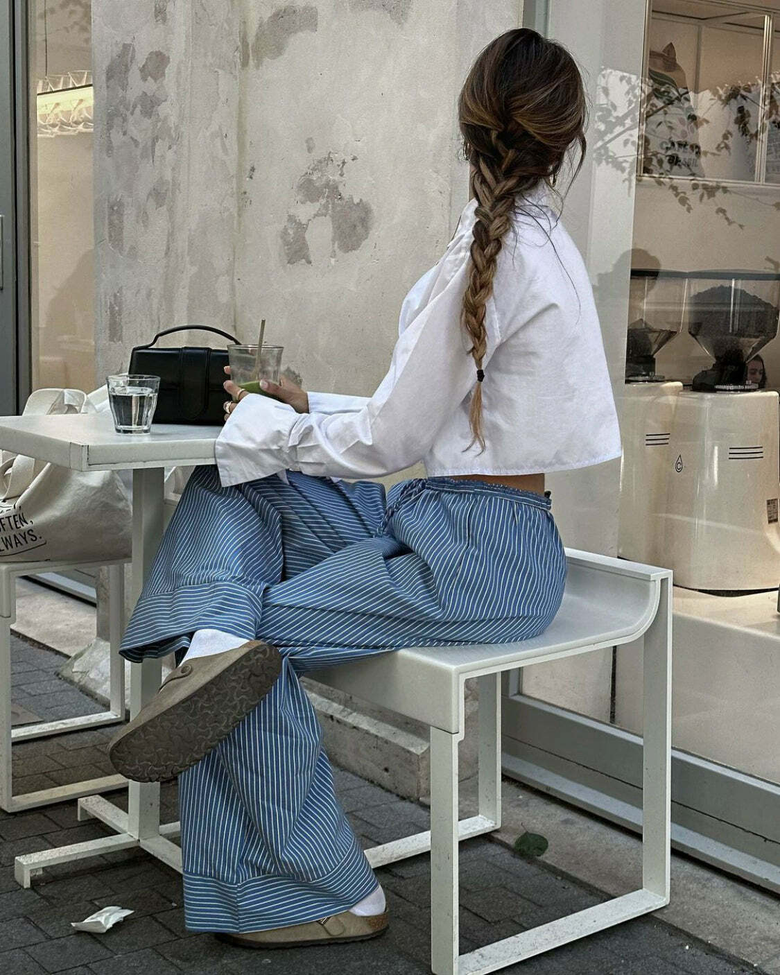Gina Striped Loose Pants - Y2K Summer Grunge Outfit, 90s Fashion, Retro Style, Y2K Club Look