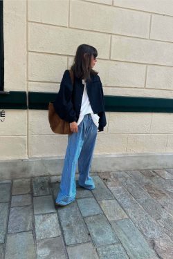 Gina Striped Loose Pants - Y2K Summer Grunge Outfit, 90s Fashion, Retro Style, Y2K Club Look
