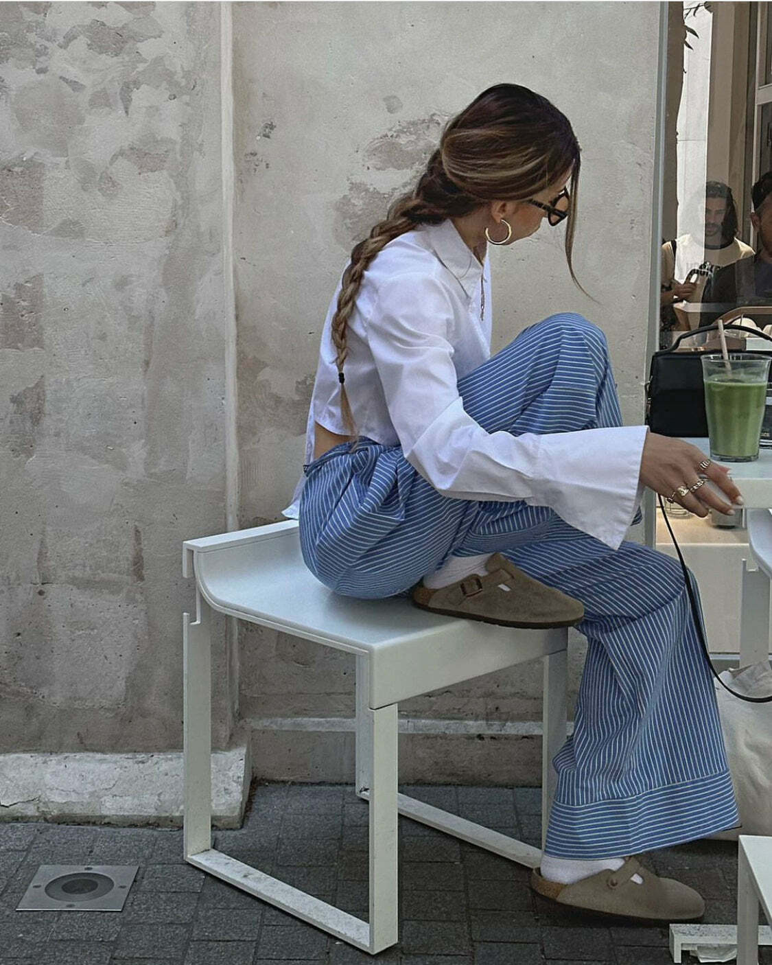 Gina Striped Loose Pants - Y2K Summer Grunge Outfit, 90s Fashion, Retro Style, Y2K Club Look