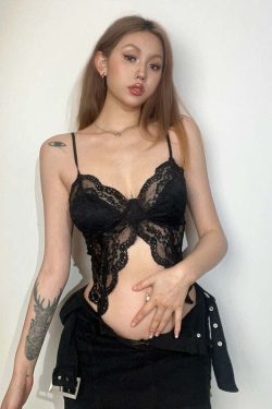 Gioia Lace Top - Y2K Summer Grunge, 90s Retro, Pastel Goth, Y2K Party & Club Outfits