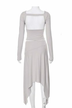Gioia Skirt Set - Y2K Summer Grunge Outfit, 90s Fashion, Retro Style, Pastel Goth, Y2K