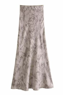 Glorianna Y2K Elastic Waist Maxi Skirt - 90s Grunge, Retro Summer, Pastel Goth, Party Outfit