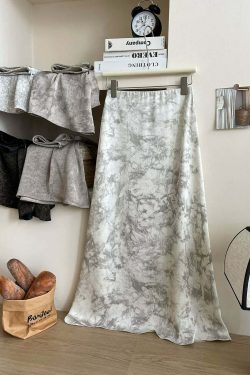 Glorianna Y2K Elastic Waist Maxi Skirt - 90s Grunge, Retro Summer, Pastel Goth, Party Outfit