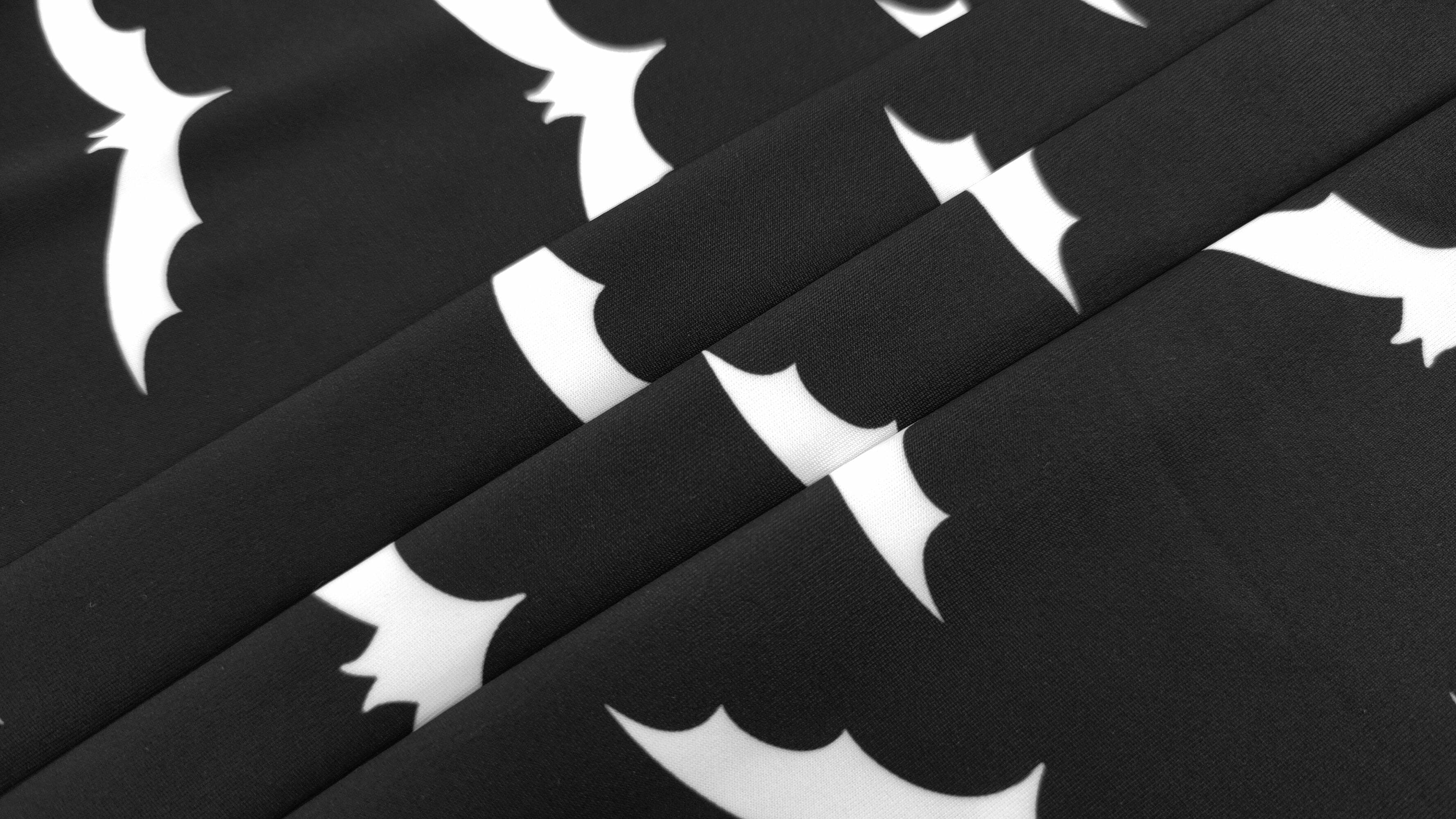 Gothic Black Bat Pattern Dress - Y2K Grunge, 90s Fashion, Retro Style, Pastel Goth Outfit