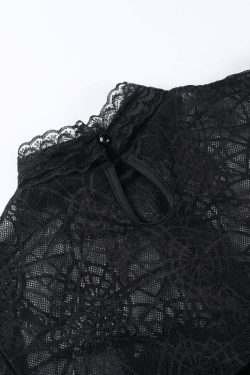 Gothic Elegant Lace Velvet Blouse - Y2K Grunge, 90s Fashion, Retro Style, Pastel Goth Outfits