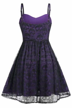 Gothic Lace Dress - Y2K Grunge, 90s Retro, Pastel Goth, Summer Party, Club & Popstar Outfits