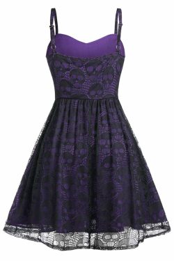 Gothic Lace Dress - Y2K Grunge, 90s Retro, Pastel Goth, Summer Party, Club & Popstar Outfits