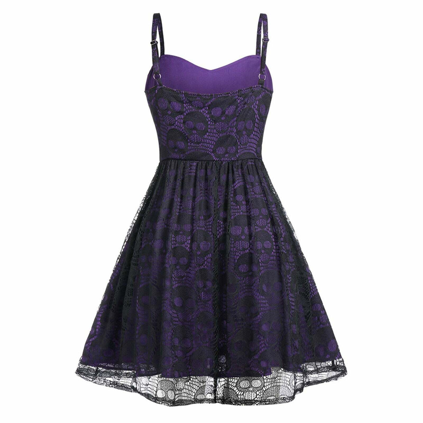Gothic Lace Dress - Y2K Grunge, 90s Retro, Pastel Goth, Summer Party, Club & Popstar Outfits