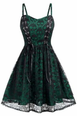 Gothic Lace Dress - Y2K Grunge, 90s Retro, Pastel Goth, Summer Party, Club & Popstar Outfits