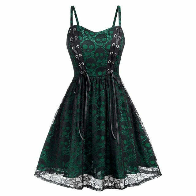 Gothic Lace Dress - Y2K Grunge, 90s Retro, Pastel Goth, Summer Party, Club & Popstar Outfits