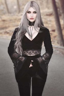 Gothic Lace Velvet Top - Y2K Grunge, 90s Fashion, Retro Style, Pastel Goth, Y2K Party Outfit