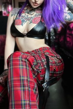 Gothic Red Plaid Cargo Pants - Y2K Grunge 90s Fashion, Retro Summer Outfits, Y2K Club Style