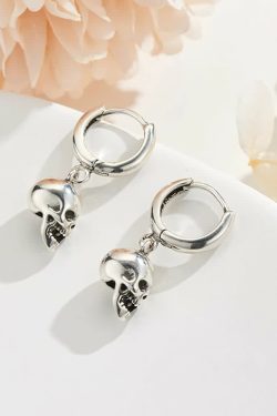 Gothic Skull Earrings - Y2K Grunge, 90s Retro, Pastel Goth, Y2K Party, and Summer Y2