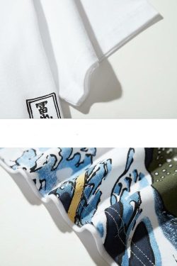 Great Wave Fitted Tee - Y2K Summer, 90s Grunge, Retro Style, Baby Tees, Y2K Popstar Outfit