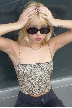 Grecia Leopard Print Top - Y2K Summer Grunge, 90s Fashion, Retro Style, Y2K Party Outfit